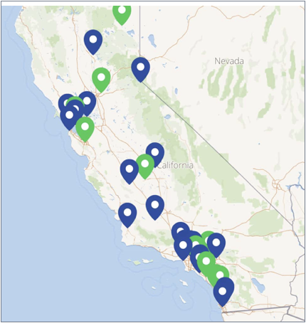 California ZTC Grantees Map