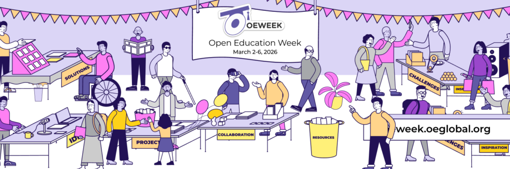 Open Education Week 2026 banner, by Mario Badilla, CC BY